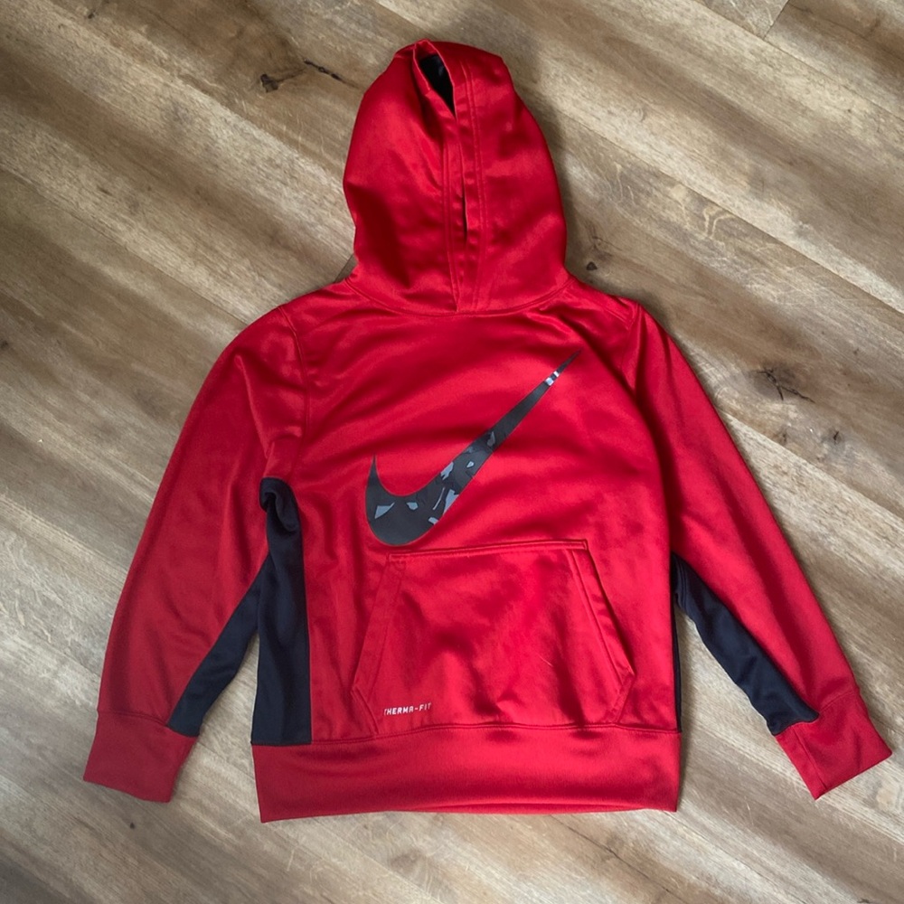 Boys Red Nike Hoodie